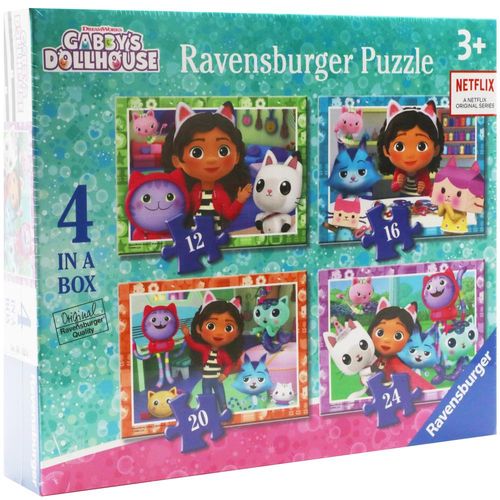 Ravensburger Gabby's Dollhouse 4 in a Box Jigsaw Puzzle Set for Ages 3+ R03143