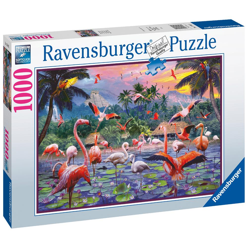 Ravensburger Pink Flamingoes Jigsaw Puzzle 1000 Piece 70 x 50cm for Ages 12+ 17082
