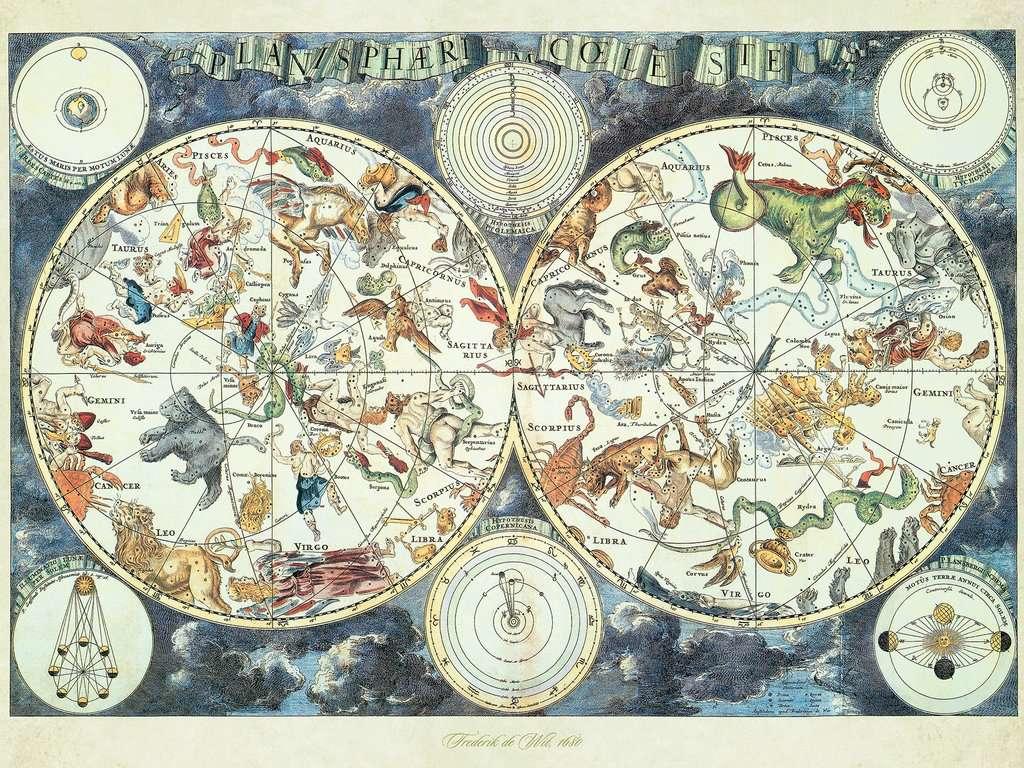 View 2 Ravensburger Zodiac Map of The Heavens 1500 Piece Jigsaw Puzzle 16003