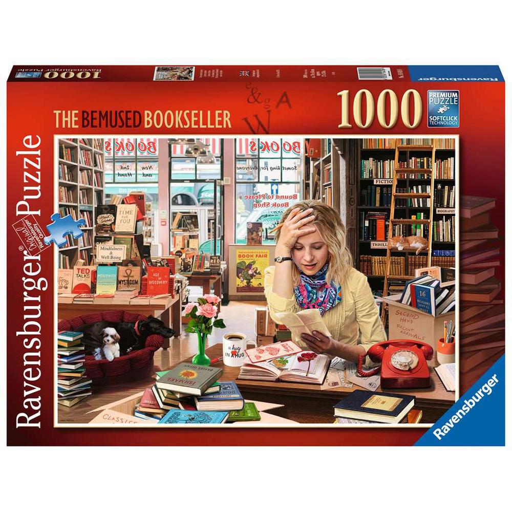 Ravensburger The Bemused Bookseller 1000 Piece Jigsaw Puzzle 16418
