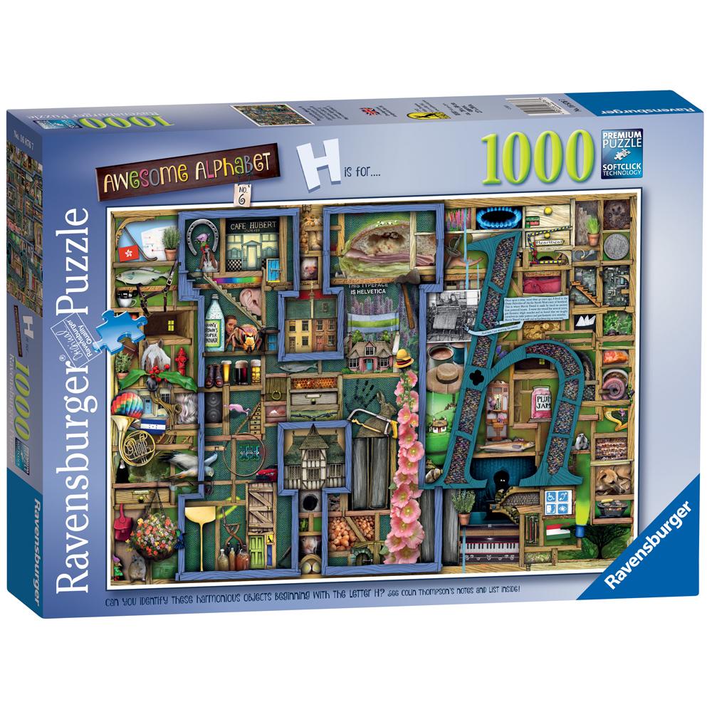 Ravensburger Colin Thompson Awesome Alphabet No.6 H 1000 Piece Jigsaw Puzzle 16876