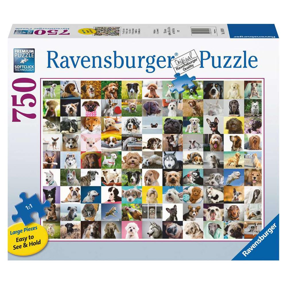 Ravensburger 99 Lovable Dogs 750 Piece Jigsaw Puzzle 16939