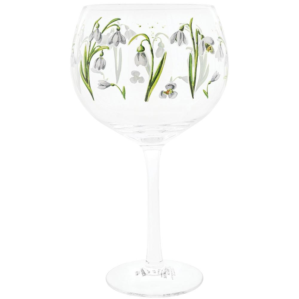 View 2 Ginology Glassware Snowdrops Gin Copa Glass 690ml Floral Design Boxed A30668
