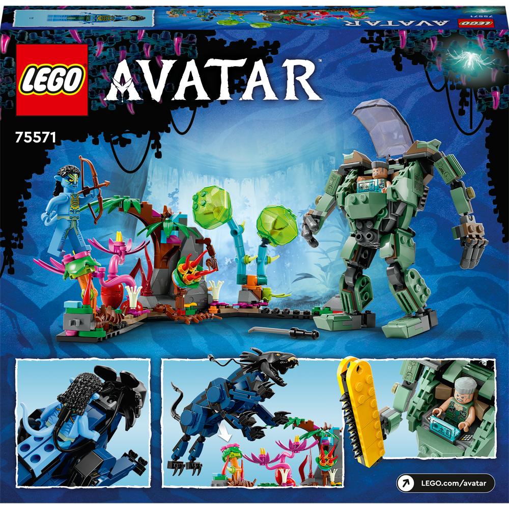 View 4 LEGO Avatar Neytiri and Thanator vs AMP Suit Quaritch 560 Piece Set 75571 Age 9+ 75571
