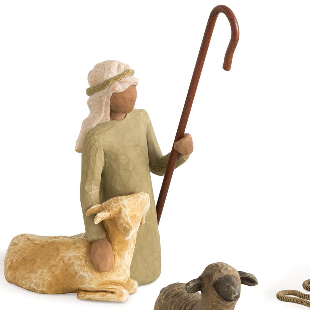 View 3 Willow Tree Nativity Collection Shepherd & Stable Animals Figurine Set 26105