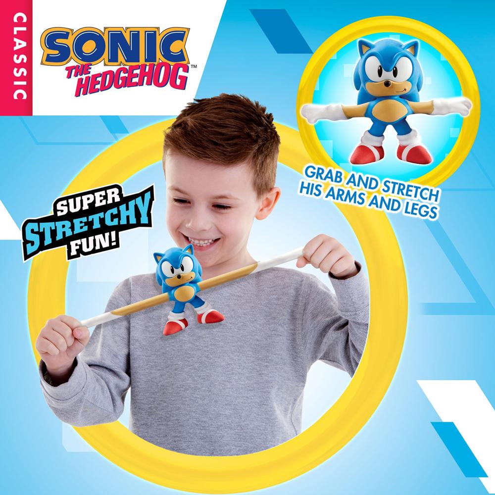 View 4 Classic Sonic the Hedgehog Stretch Sonic Fully Stretchable Figure 07486