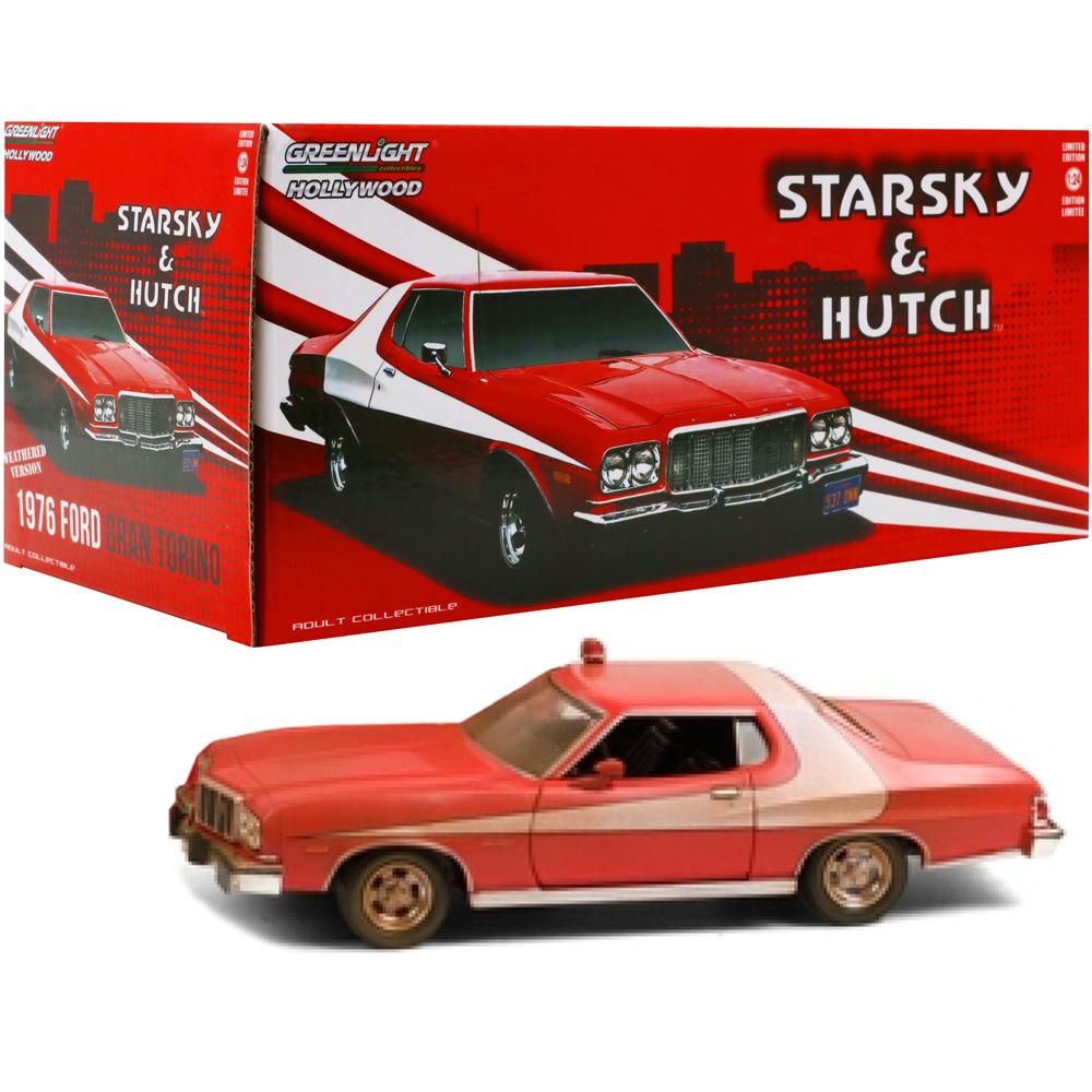 Greenlight Hollywood Starsky and Hutch Ford Gran Torino Die Cast Car Scale 1:24 GL84121