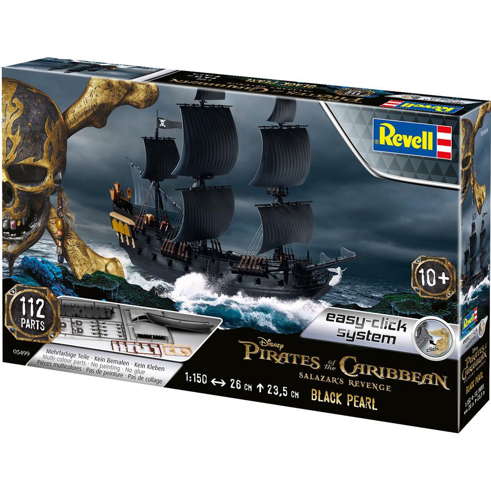 View 2 Revell EASY-CLICK Disney Pirates of The Caribbean Salazar's Revenge Black Pearl Scale 1:150 SMALL 05499