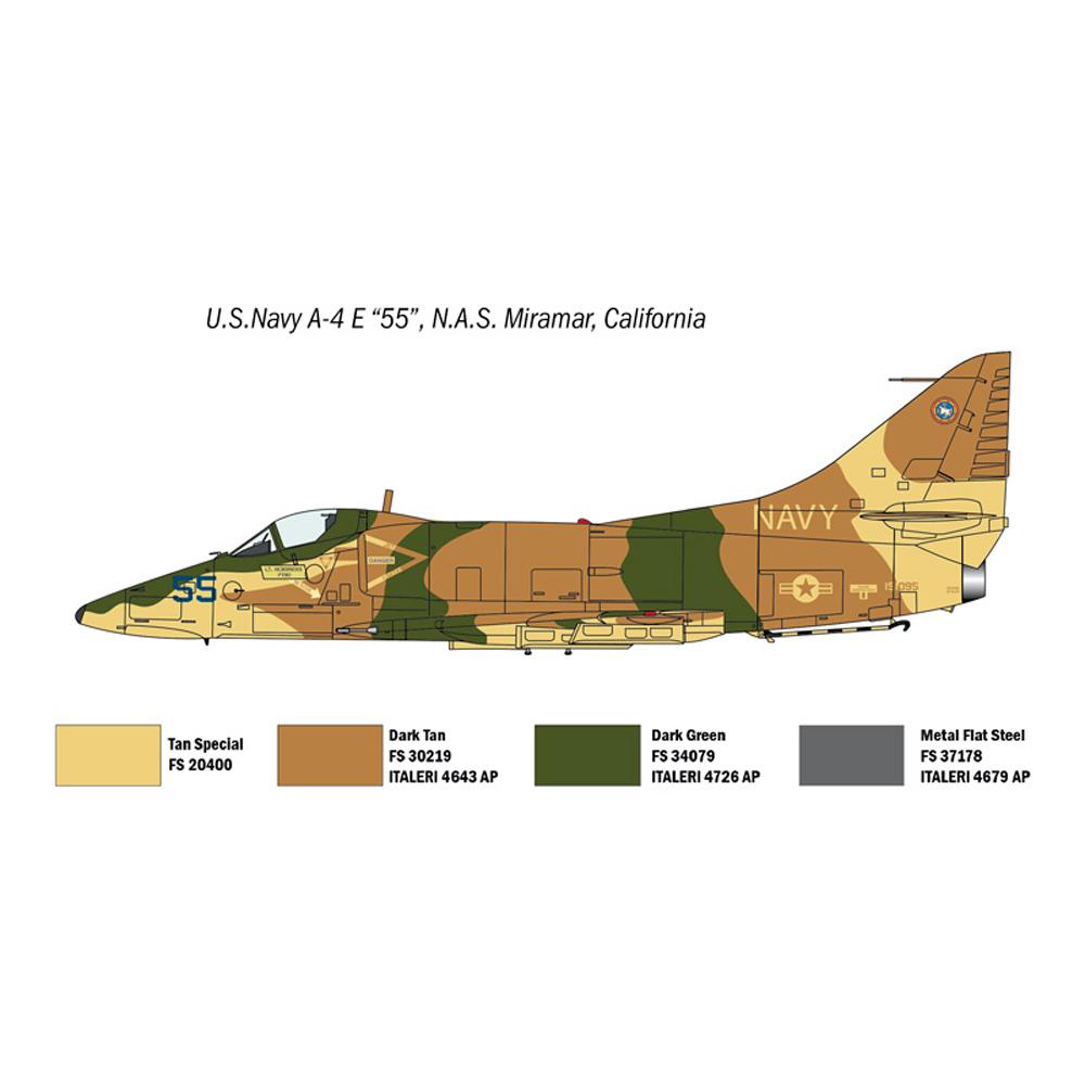 View 4 Italeri "Top Gun" F-14A vs. A-4F US Navy Fighter Weapon School Model Kit Scale 1:72 1422