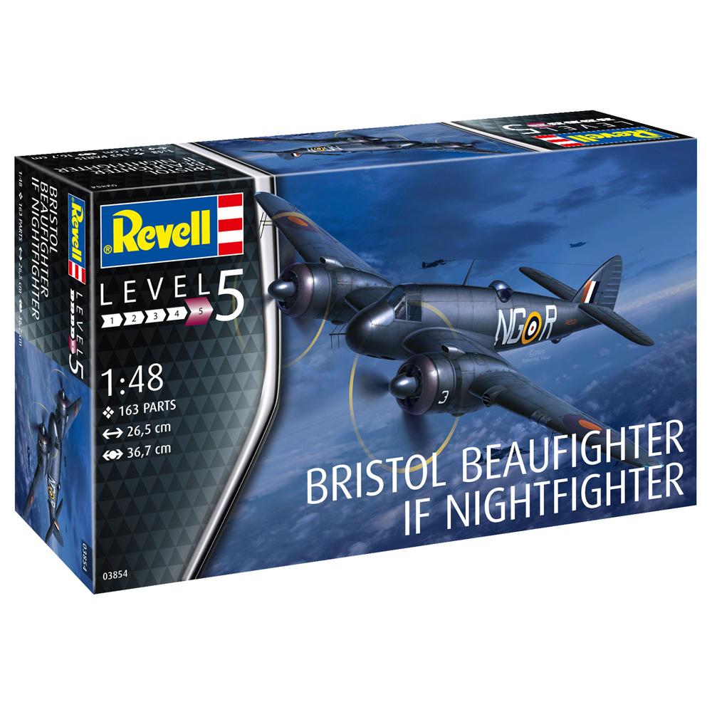 Revell Bristol Beaufighter IF Nightfighter Aircraft Model Kit Scale 1:48 03854