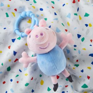 View 2 My First Peppa Pig Character Clip-On Plush Soft Toy GEORGE 07423-GEORGE