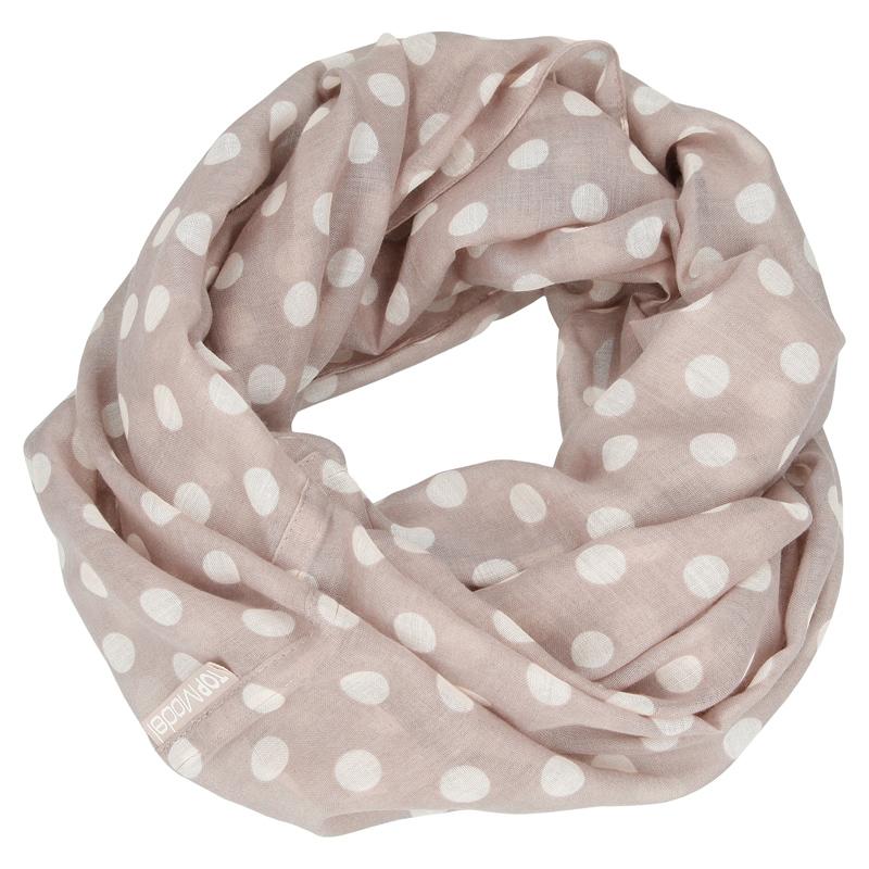 Depesche TOPModel Loopscarf, Silver with White Dots 6395_A