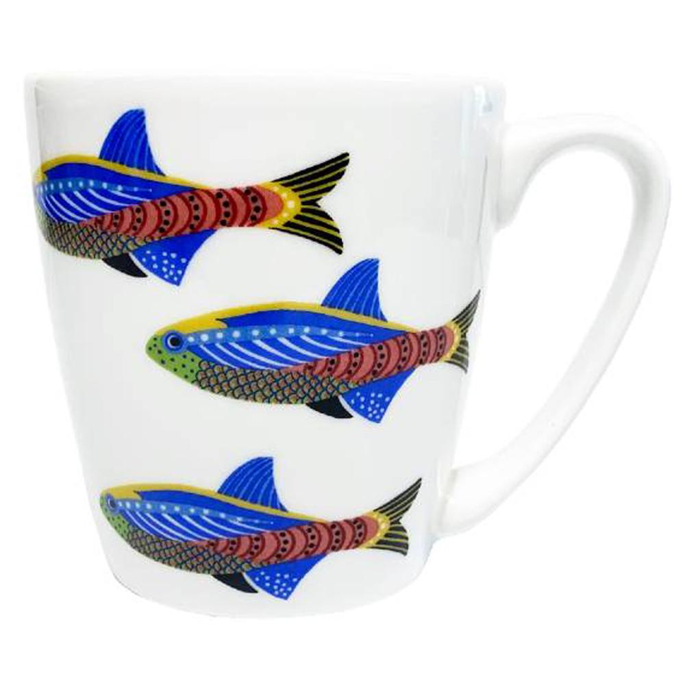 Queens Paradise Fish CARDINAL TETRA Fine China 300ml Acorn Mug PARF00111