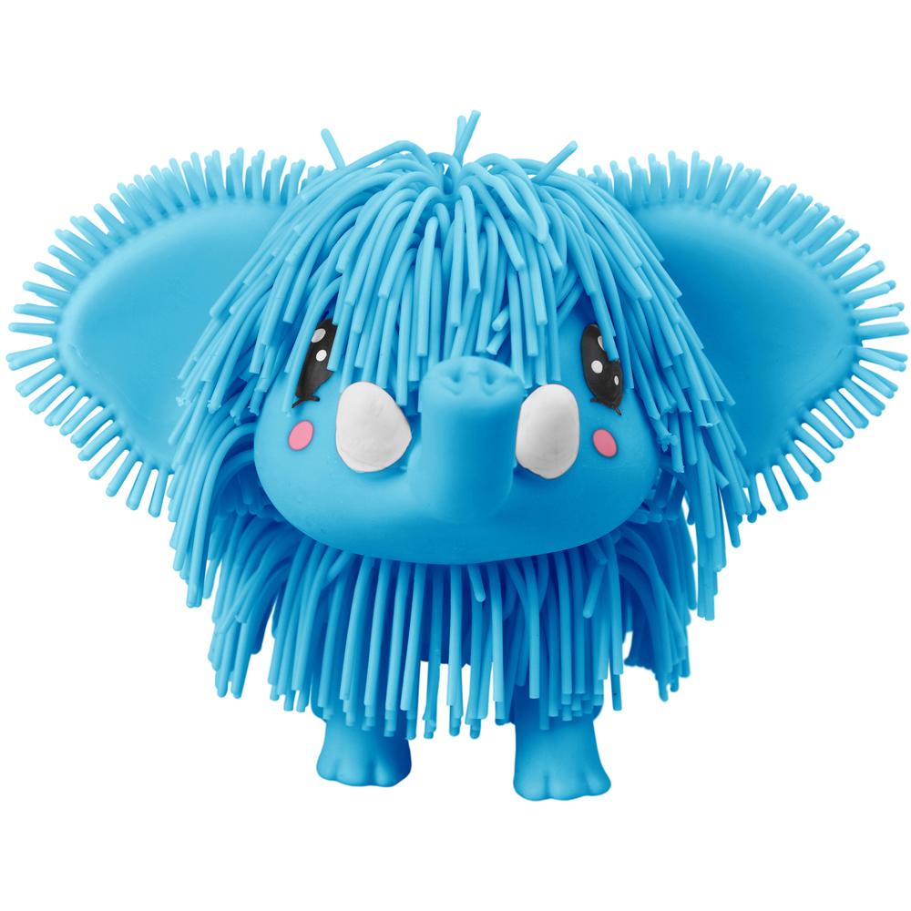 View 4 Jiggly Pets Elephant Electronic Pet Toy in BLUE with Music and Motion JP009-BLUE