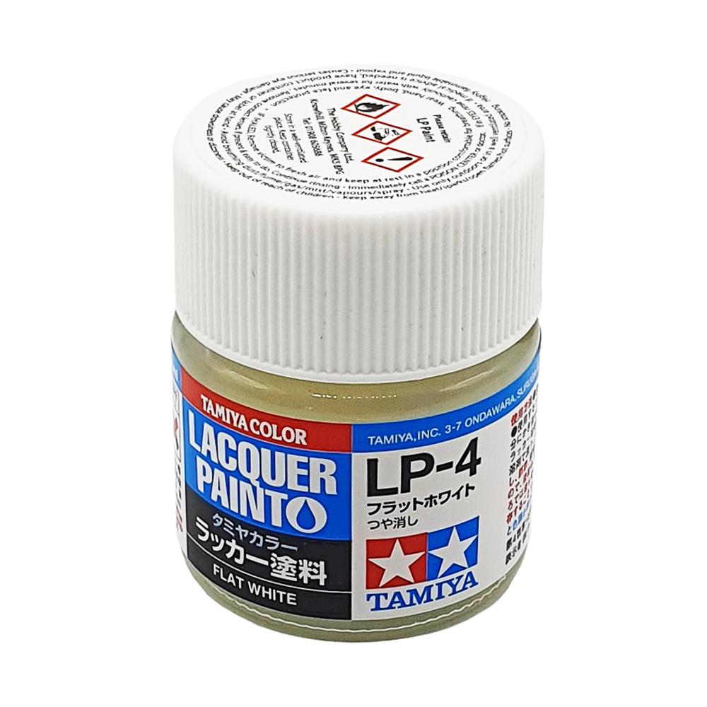Tamiya Color Lacquer Paint 10ml - FLAT WHITE LP-4 82104