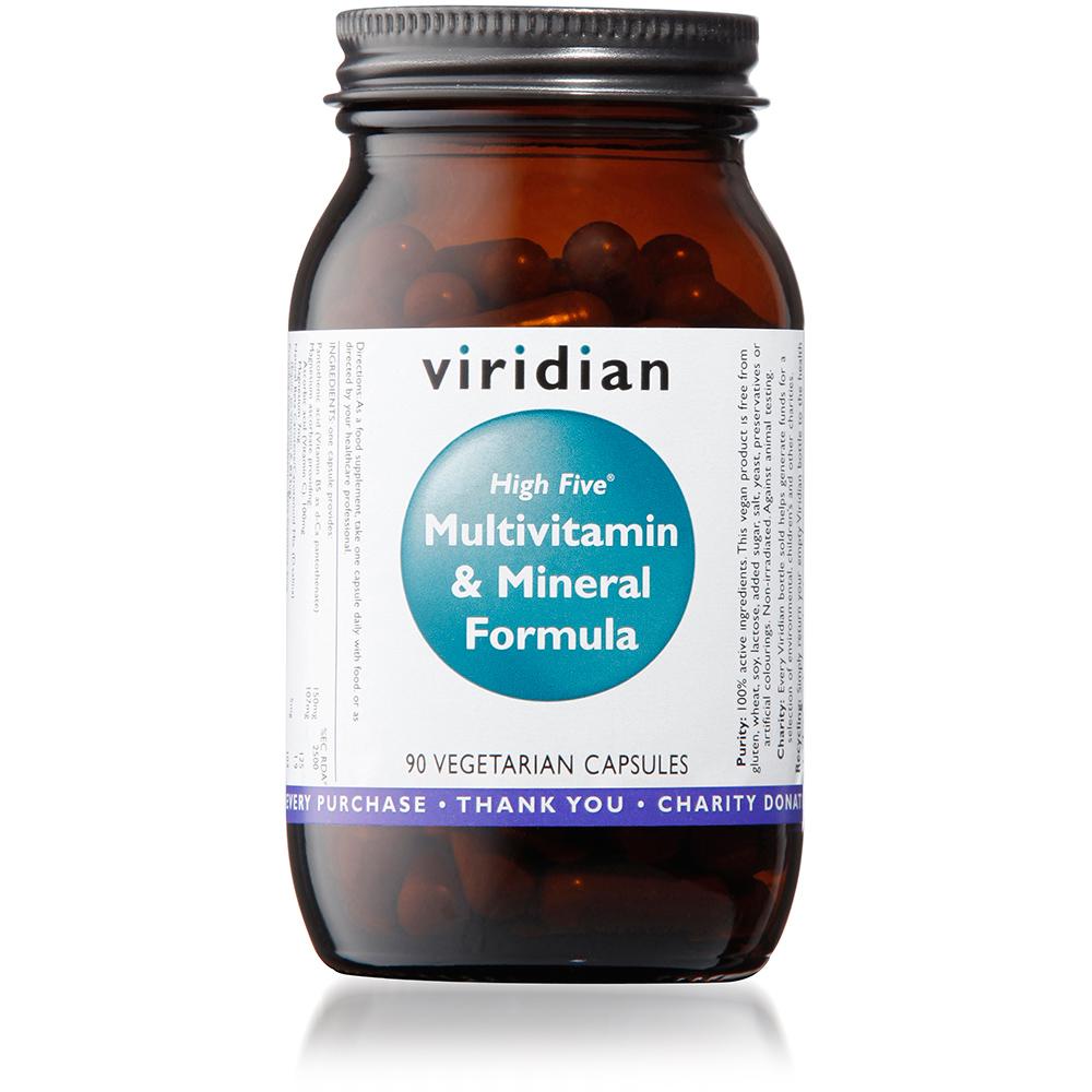 View 4 Viridian High Five Multivitamin & Mineral Formula 60 Capsules 0111