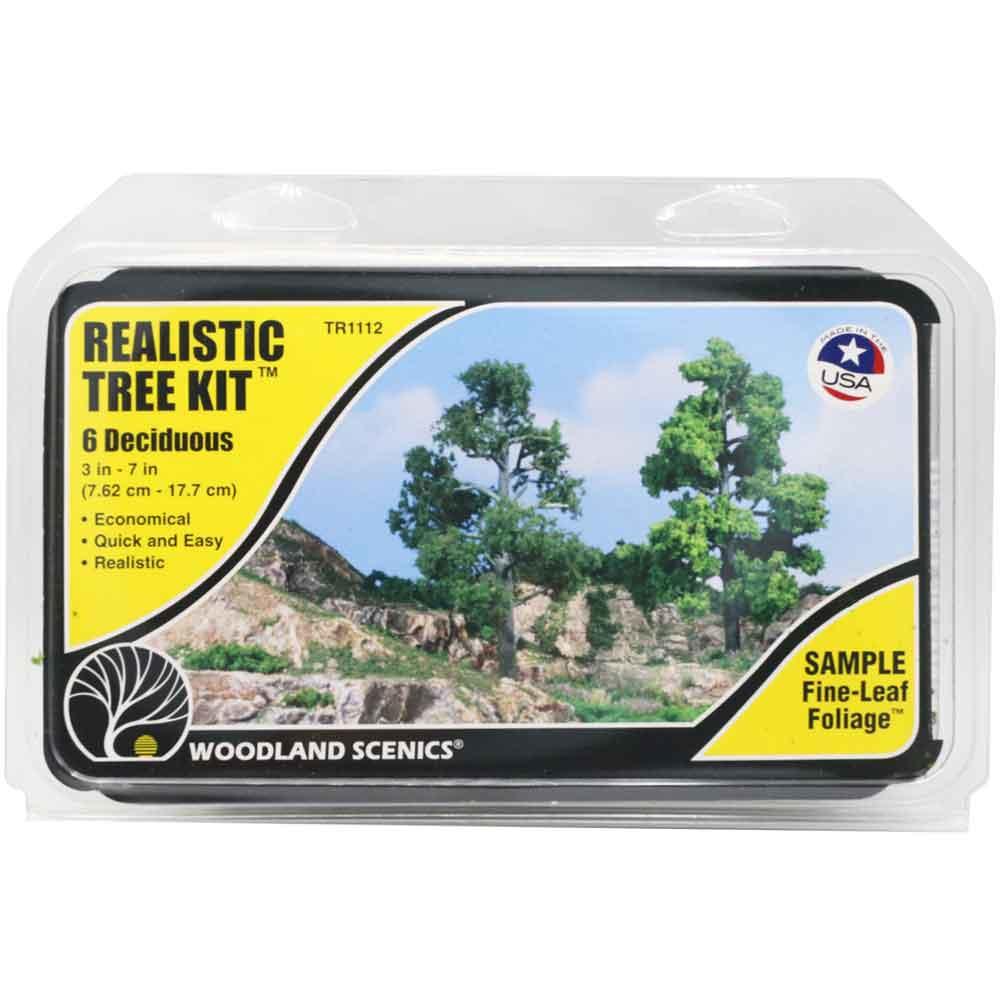 Woodland Scenics Realistic Tree Kit 6 Deciduous 3 in - 7in TR1112