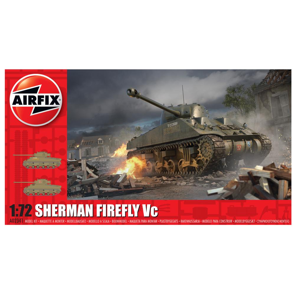 Airfix Sherman Firefly Vc Tank Plastic Model Kit Scale 1:72 A02341