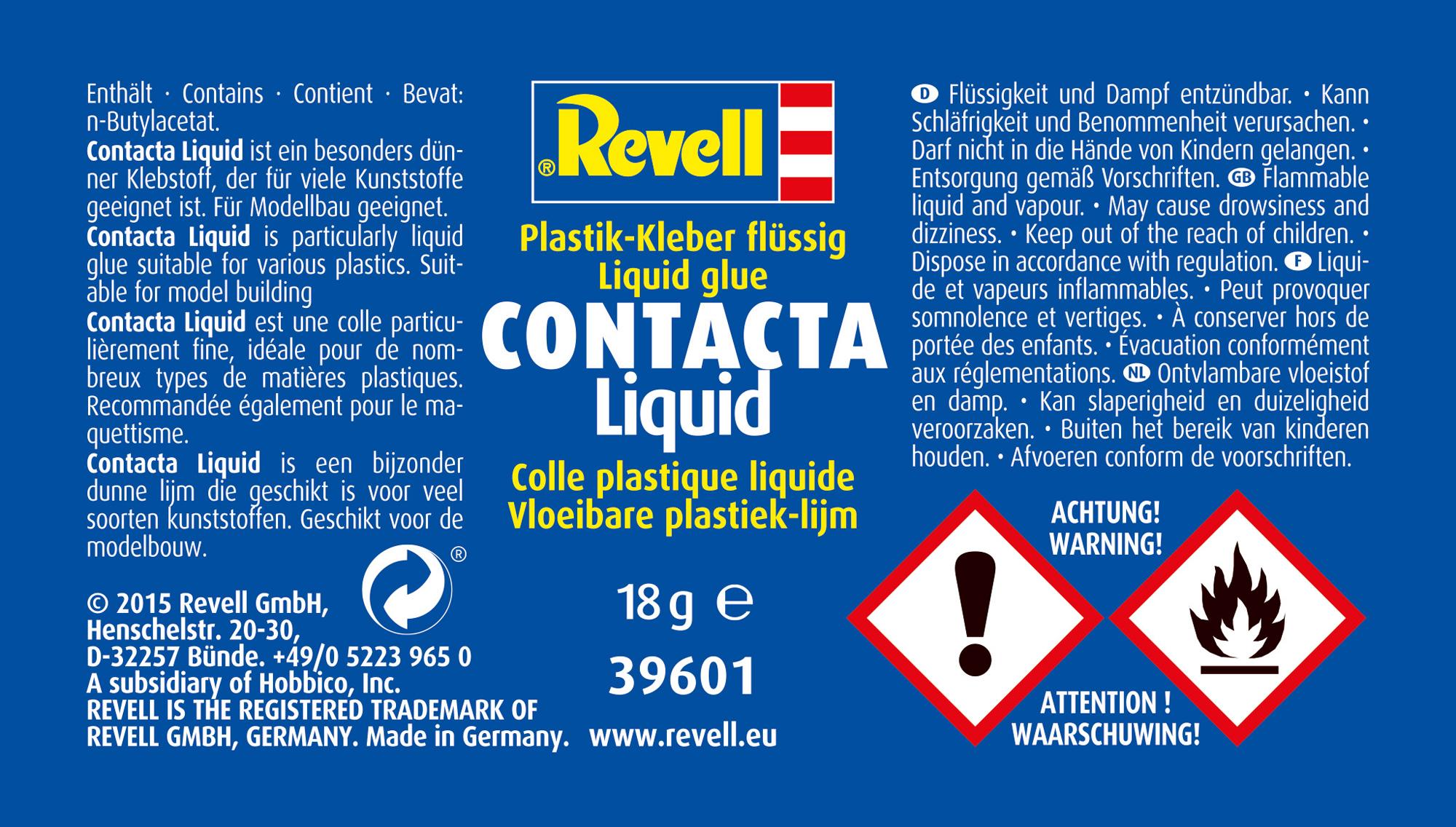 View 2 Revell Contacta Liquid Glue 18g RV39601