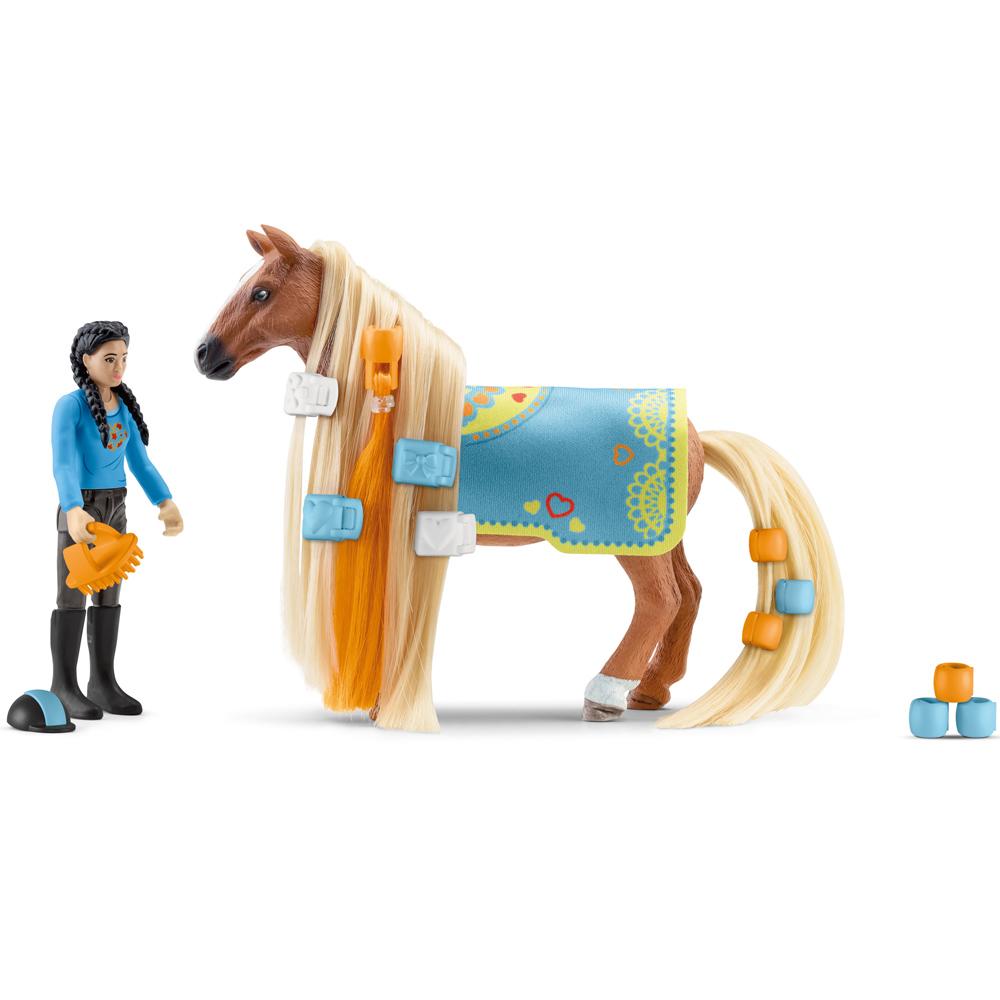 View 2 Schleich Horse Club Sophia's Beauties Kim and Caramelo Figure Set Ages 4+ 42585