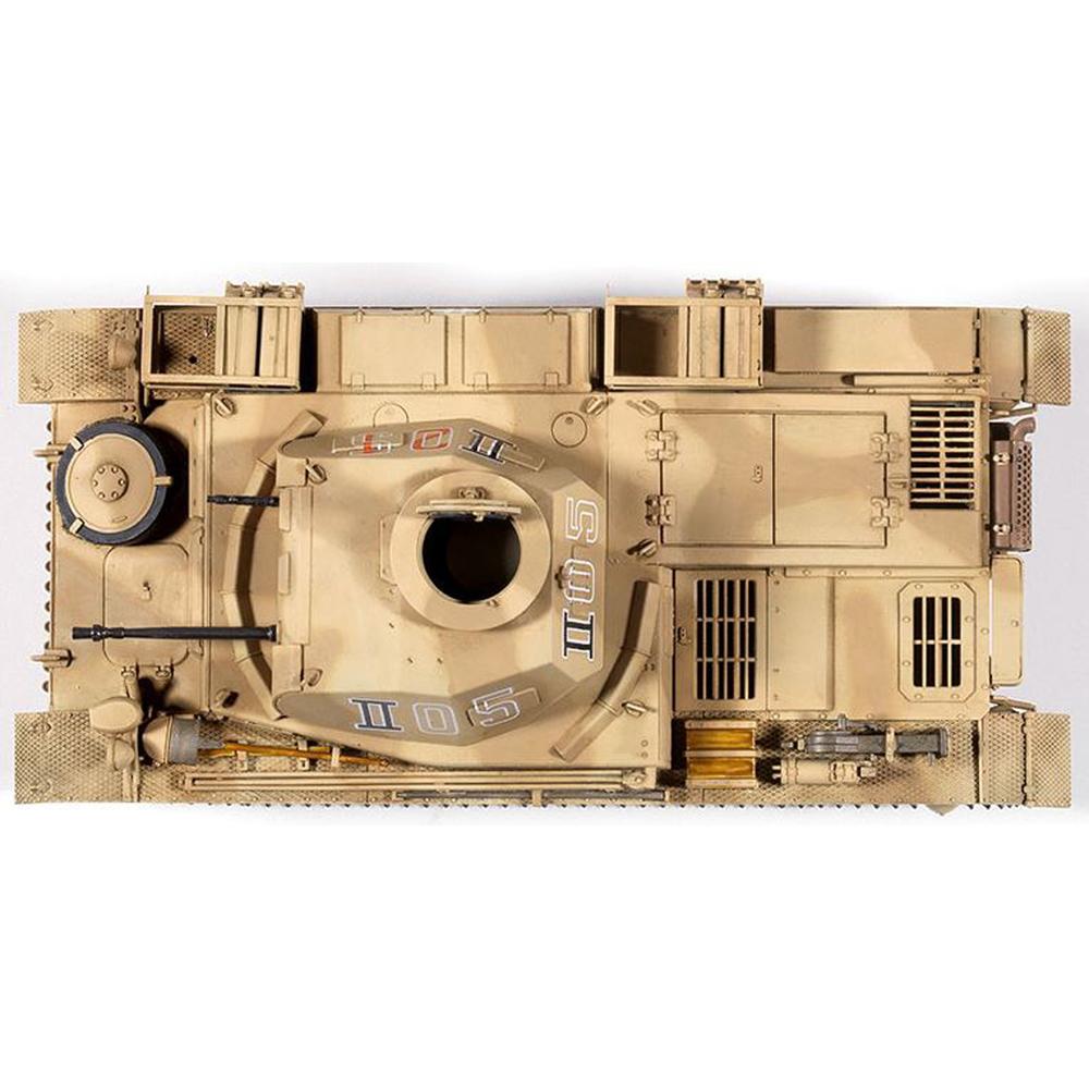 View 5 Academy German Panzer II Ausf.F "North Africa" Tank Model Kit Scale 1/35 13535