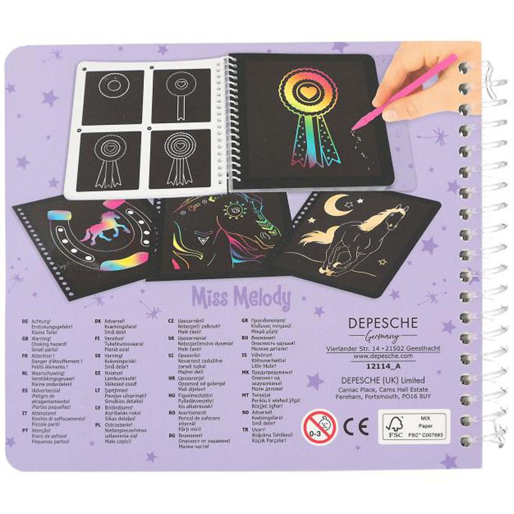 View 5 Depesche Miss Melody Mini Magic Scratch Book with 20 Pages for Ages 5+ 12114_A