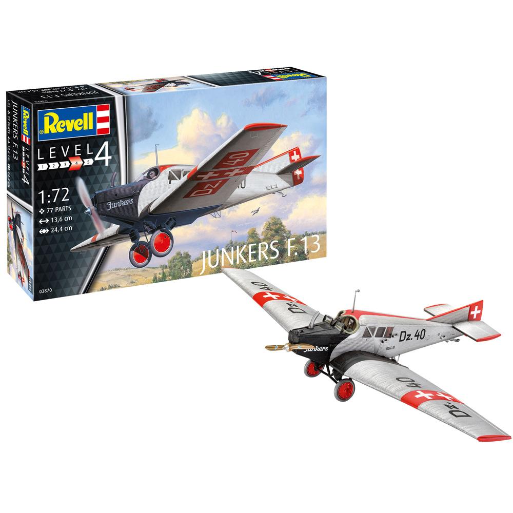 Revell Junkers F.13 Aircraft Plastic Model Kit Scale 1:72 03870