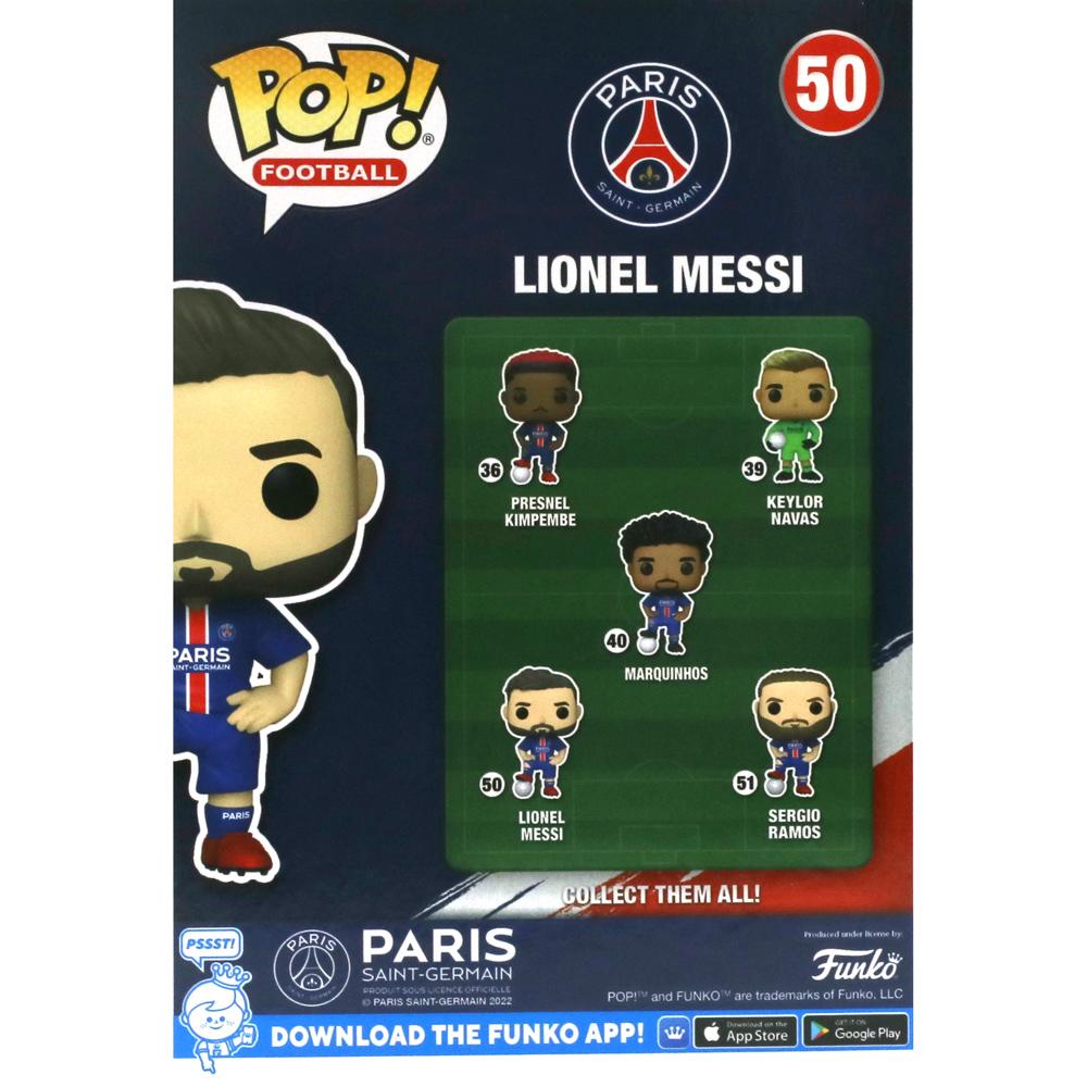 View 5 Funko POP! Football Lionel Messi Paris Saint Germain Player Vinyl Figure No 50 67389