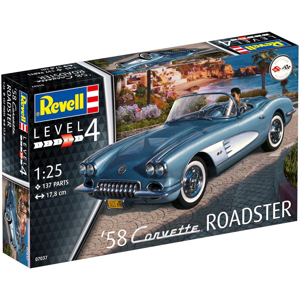 Revell '58 Corvette Roadster Model Kit 07037 Scale 1:25 07037
