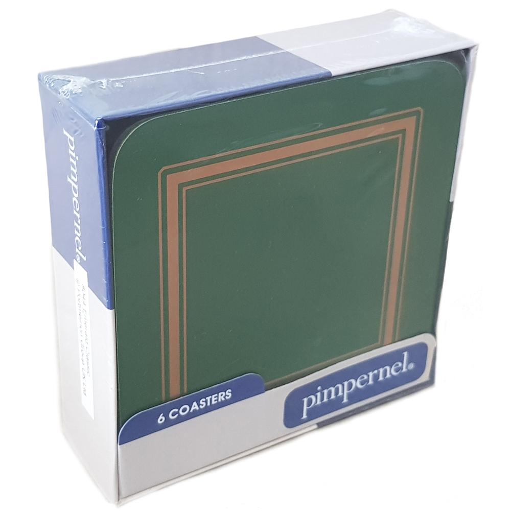 Pimpernel Emerald Classic COASTERS Set of 6 X0010268044