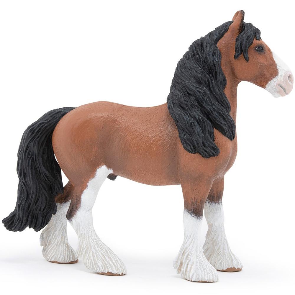 PAPO Clydesdale Horse Figure Farm Animal Collection for Ages 3+ 51571