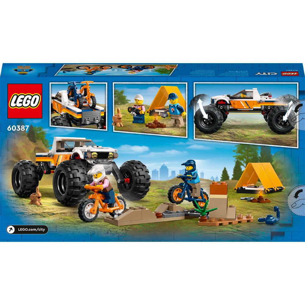 View 4 LEGO City 4x4 Off-Roader Adventures Building Set Toy 252 Piece for Ages 6+ 60387