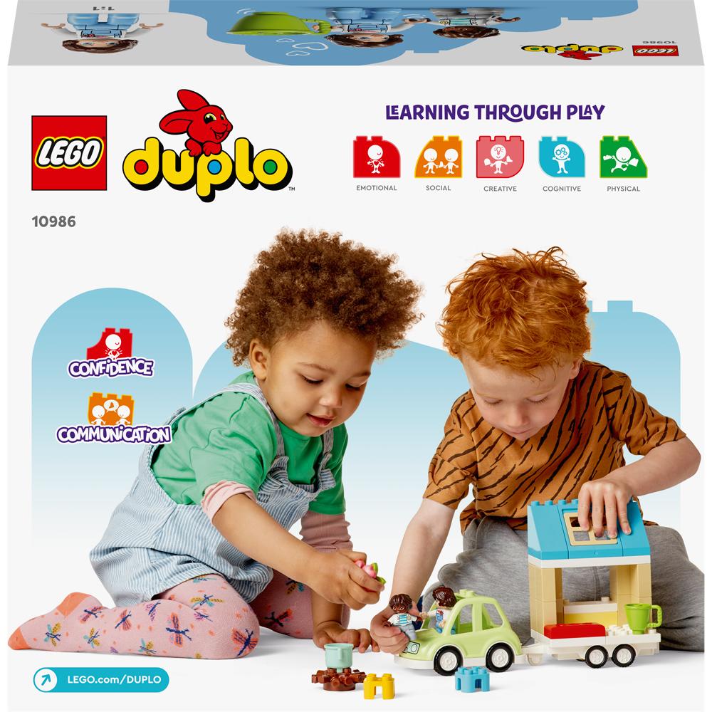 View 4 LEGO Duplo Family House on Wheels Building Set Toy 31 Piece for Ages 2+ 10986