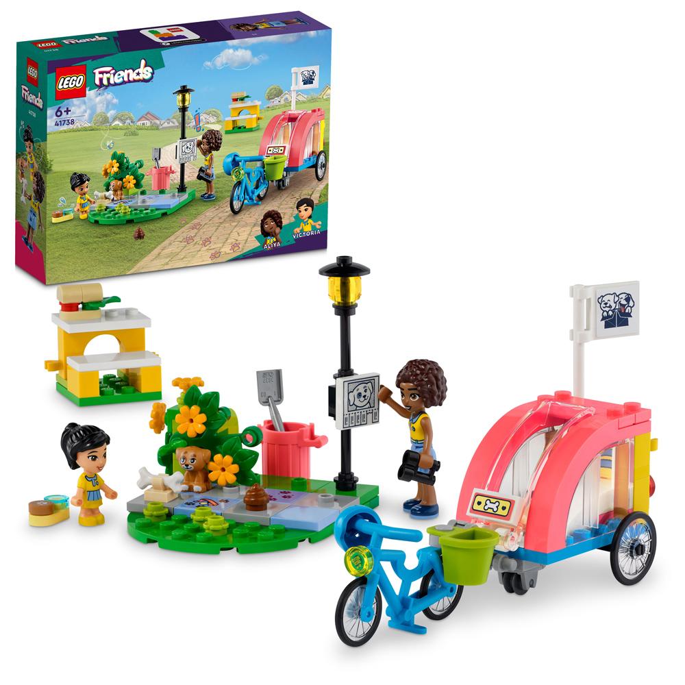 View 3 LEGO Friends Dog Rescue Bike Building Set Toy 125 Piece for Ages 6+ 41738