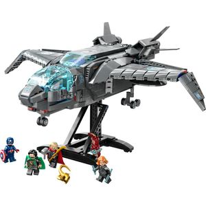 View 2 LEGO Marvel The Avengers Quinjet Super Heroes Building Set Toy 795 Piece 76248