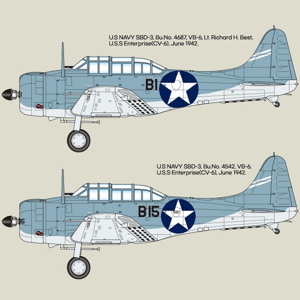 Academy USN SBD-3 Battle of Midway 80th Anniversary Military Aircraft ...