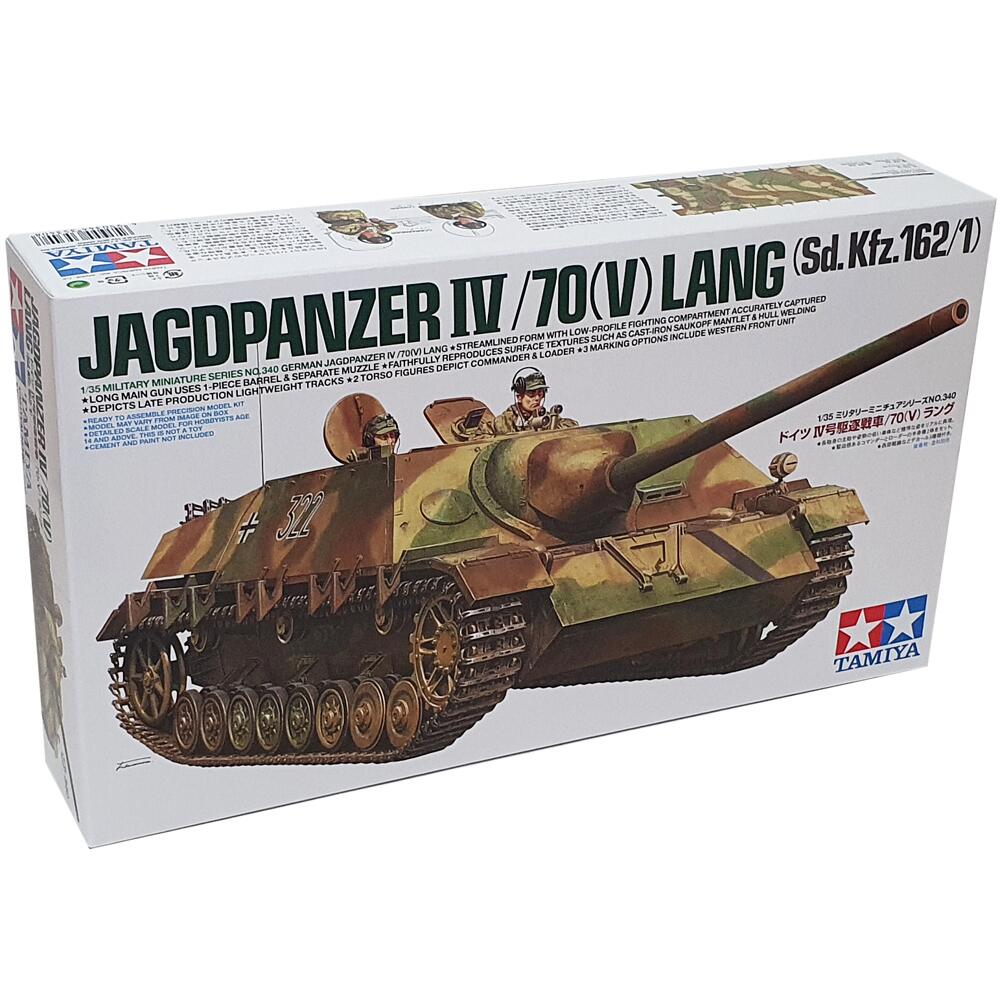 Tamiya German Jagdpanzer IV/70(V) Lang Tank Destroyer Model Kit Scale 1:35 35340