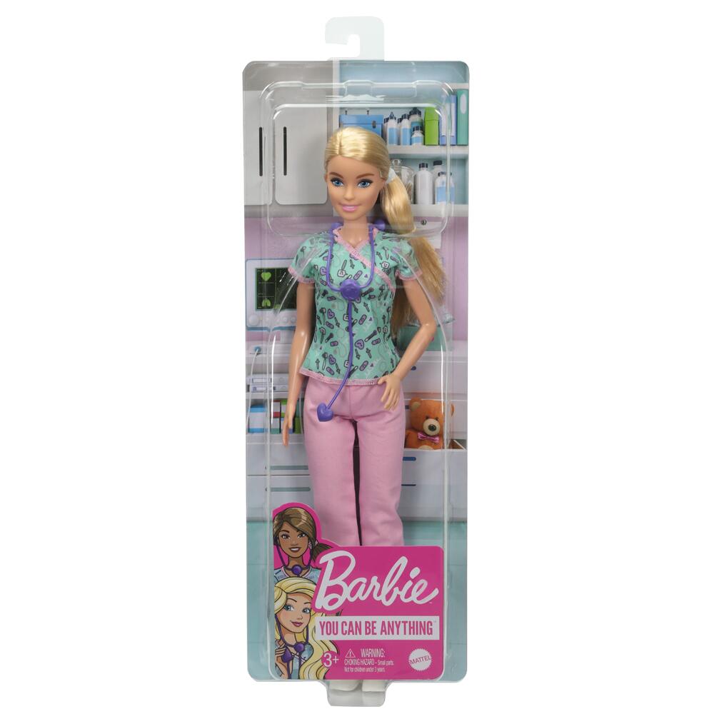 Barbie Career Doll & Accessories NURSE with BLONDE HAIR GTW39
