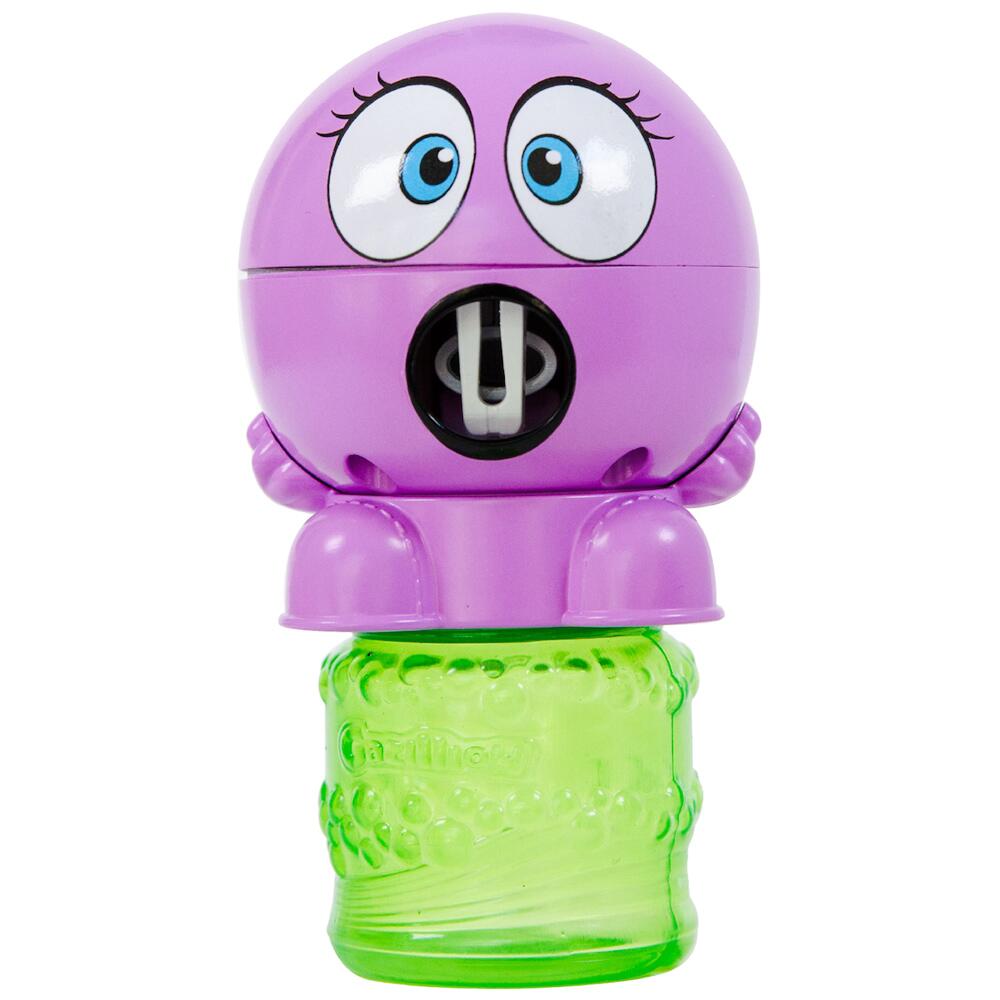 Gazillion Bubble Head Blowing Toy in Purple with 59ml of Solution for Ages 3+ FR36570