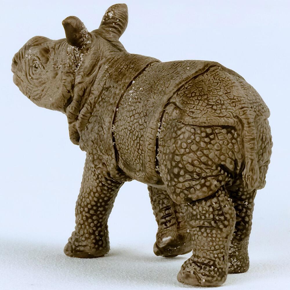 Schleich Wild Life Indian Rhinoceros Baby Figure for Ages 3+