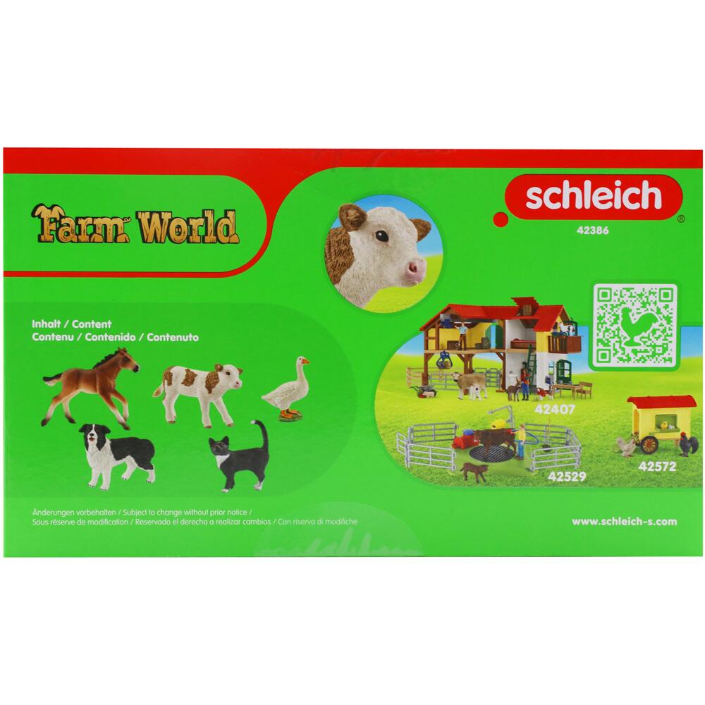 View 3 Schleich Farm World Animals 5 Figure Pack Set 42386 42386
