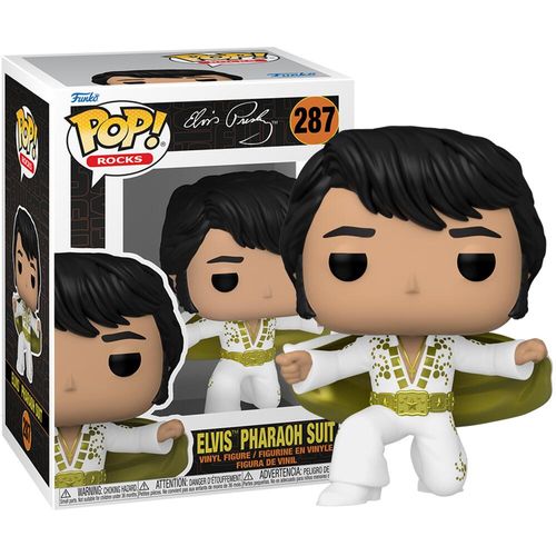 Funko Pop Rocks Elvis Presley Pharaoh Suit Musician Vinyl Figure