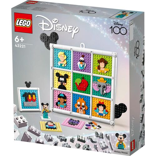 LEGO Disney 100 Years of Animation Icons Tiles Building Set 43221 Ages 6+ 43221