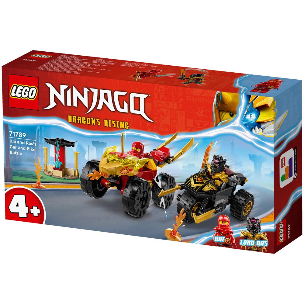 LEGO Ninjago Kai and Ras's Car and Bike Battle Building Set 71789 Ages 4+ 71789