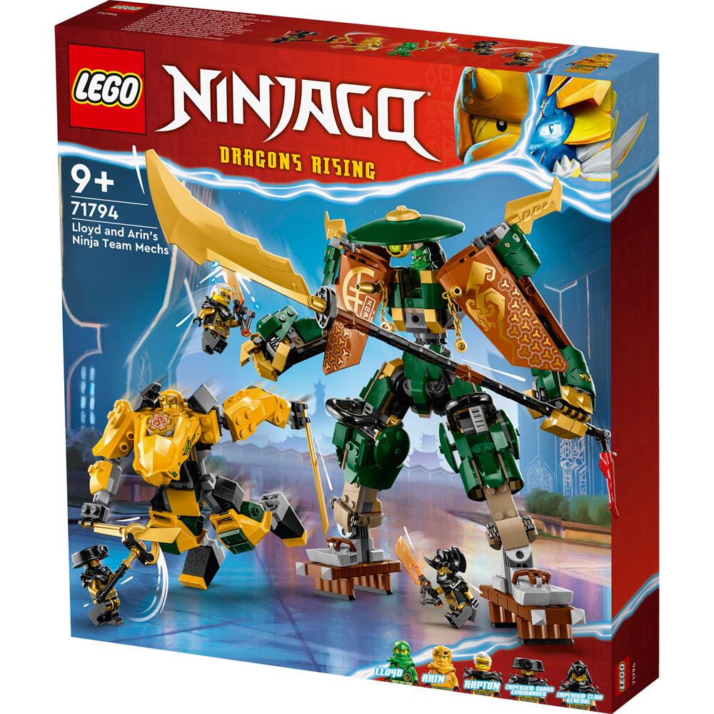 LEGO Ninjago Lloyd and Arin's Ninja Team Mechs Building Set 71794 Ages 9+ 71794
