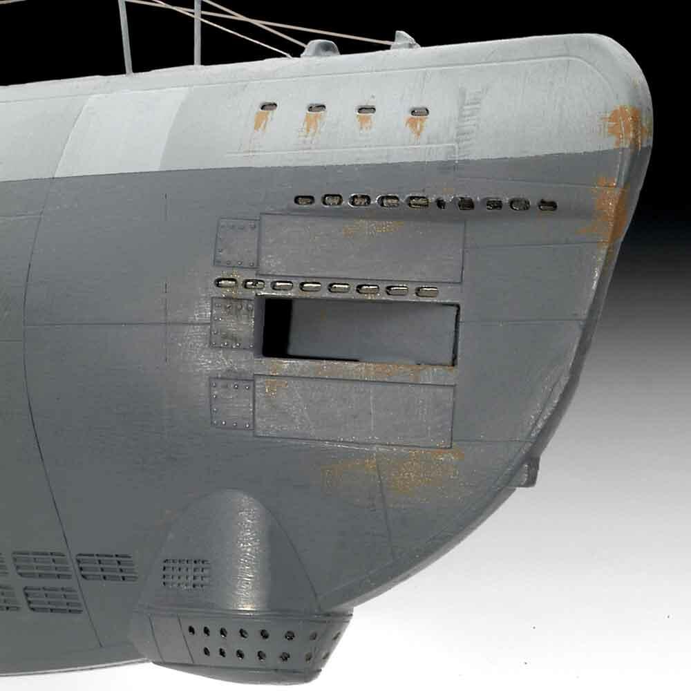 View 5 Revell German Submarine Type XXI Model Kit Scale 1:144 05177