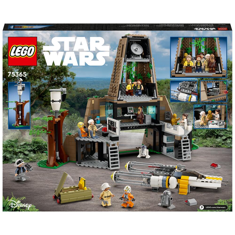 View 3 LEGO Star Wars Yavin 4 Rebel Base 1066 Piece Building Set 75365 75365