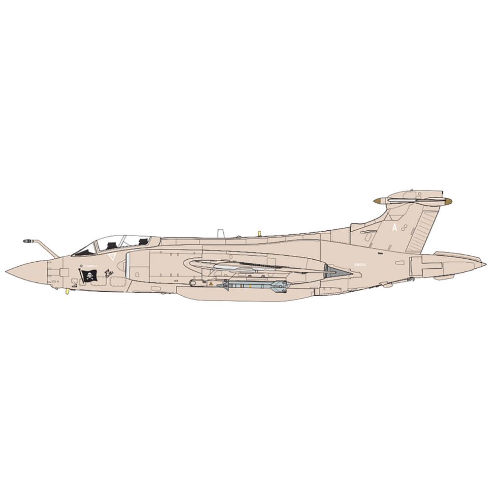 View 2 Airfix Blackburn Buccaneer S.2B Gulf War Aircraft Model Kit Scale 1/72 A06022A