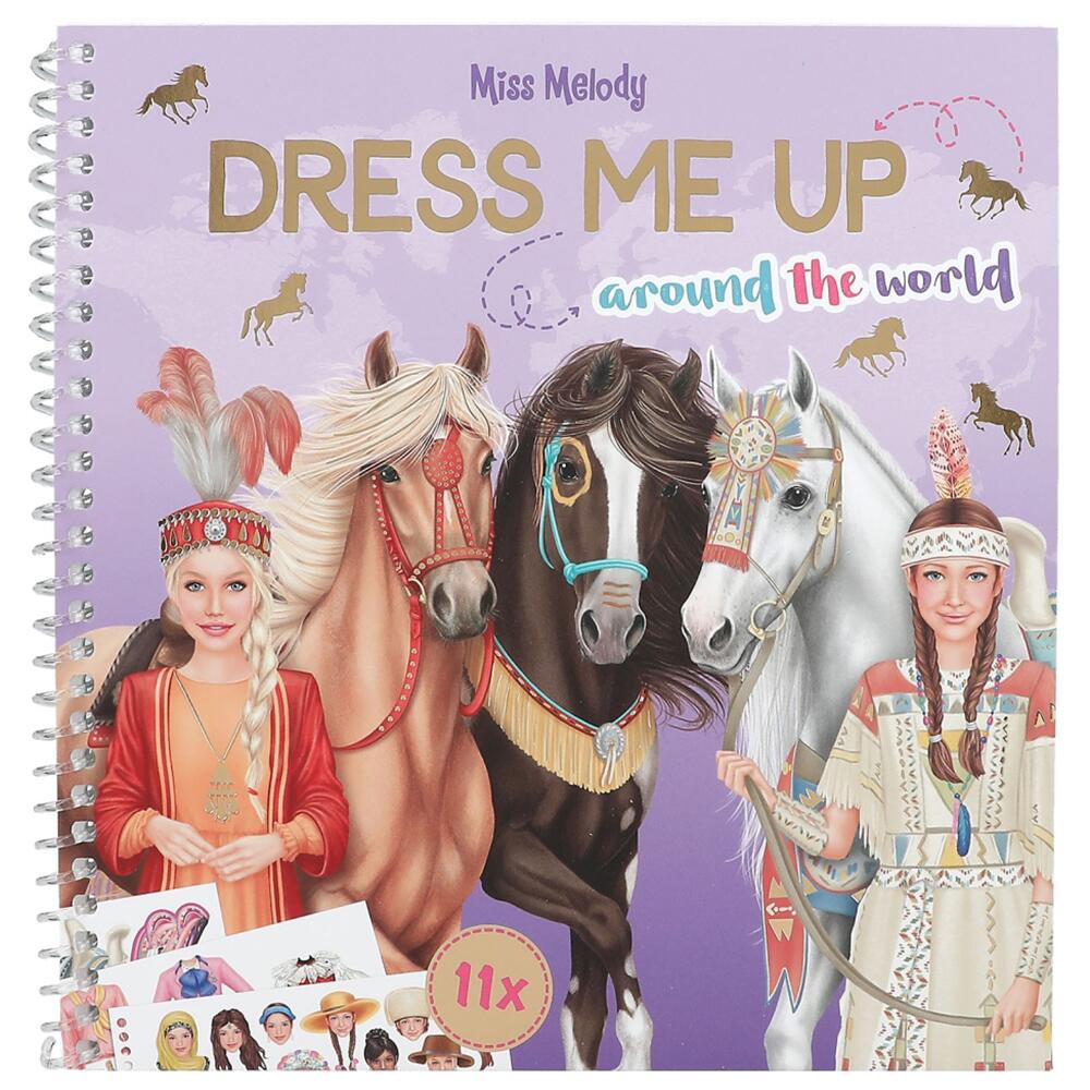 Depesche Miss Melody Dress Me Up Around The World Sticker Book 12431_A