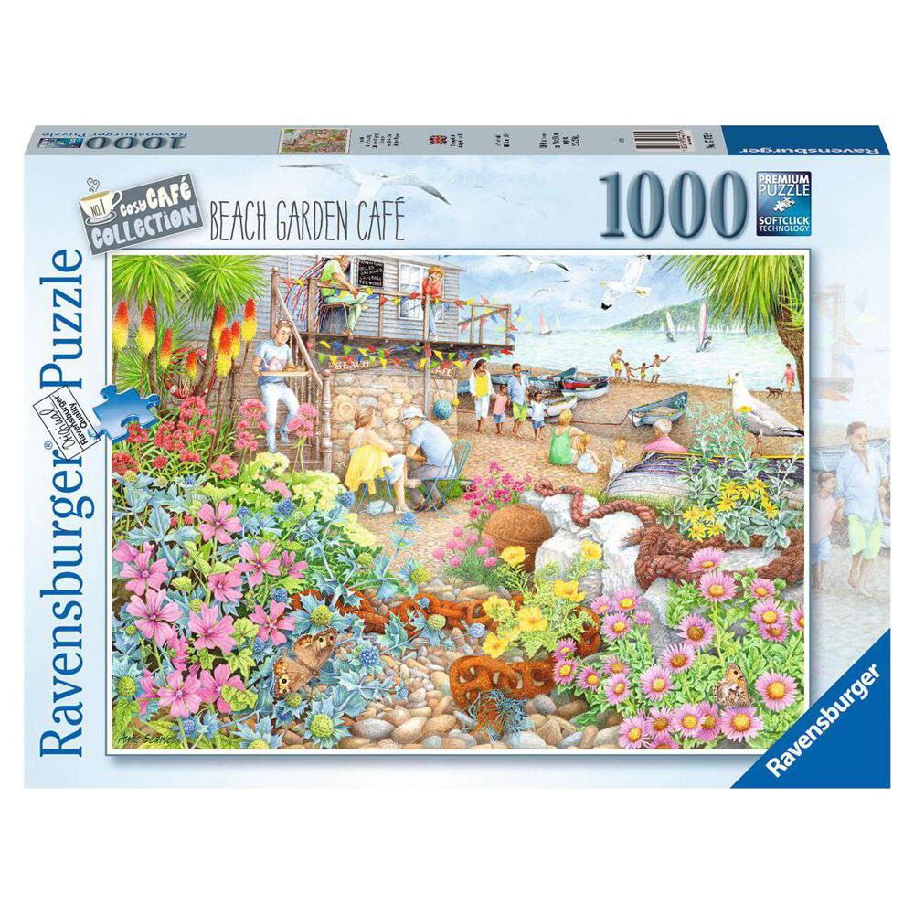 Ravensburger Cosy Café Collection No 1 Beach Garden Café 1000 Piece Puzzle 17479
